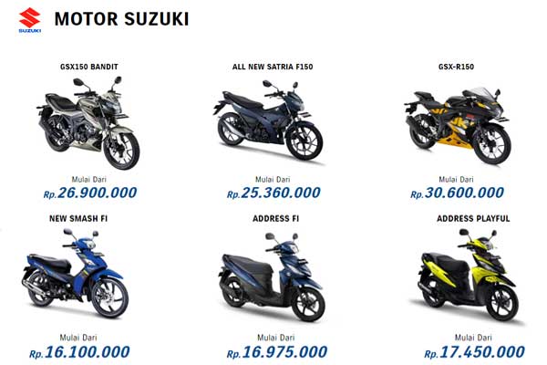 Harga Motor Suzuki 2020