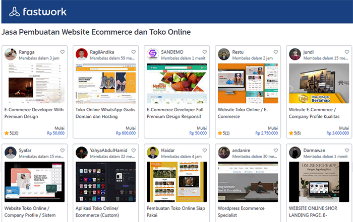 Jasa Pembuatan Toko Online